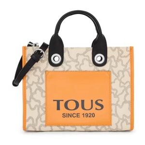 Tous Amaya Kaos Icon Beige and Tan Tote Bag